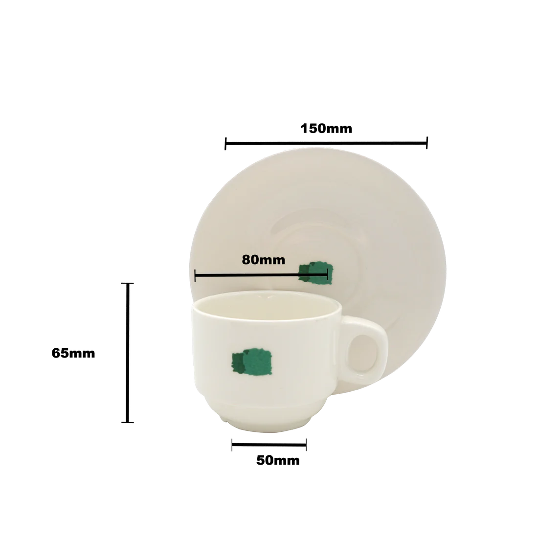 Summer Block Cup and Saucer - 200ml