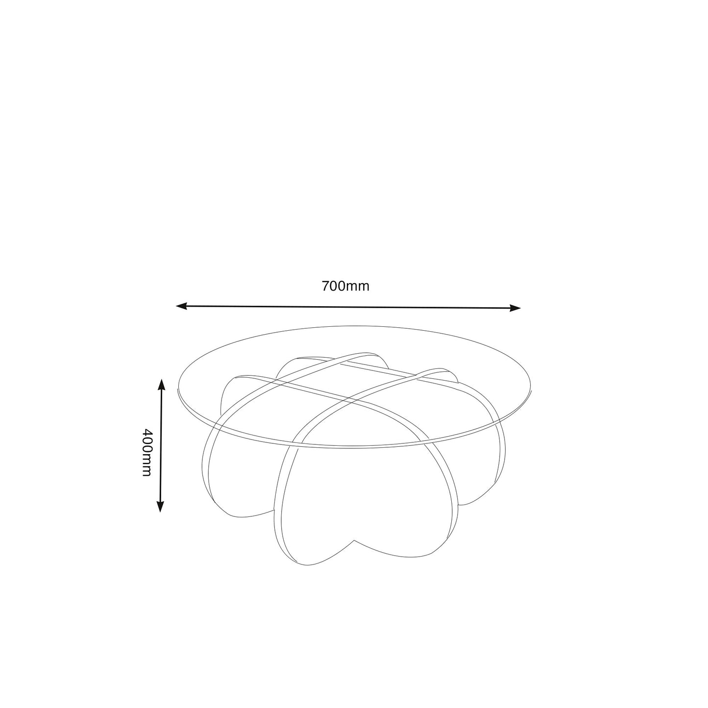 Orbit Glass Coffee Table