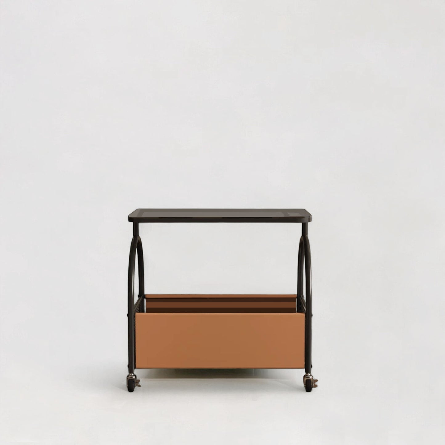 Nova Glass Trolley Side Table