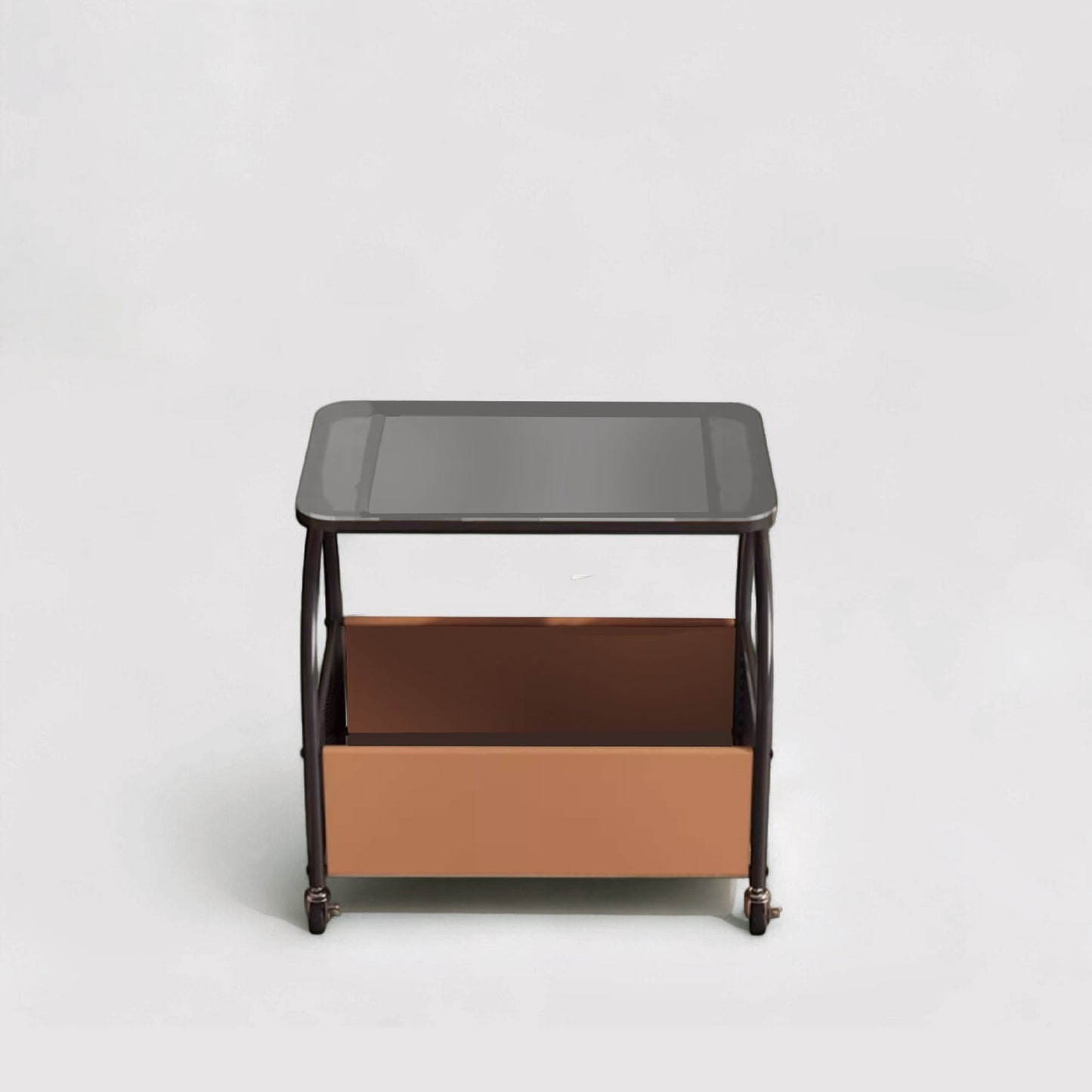 Nova Glass Trolley Side Table