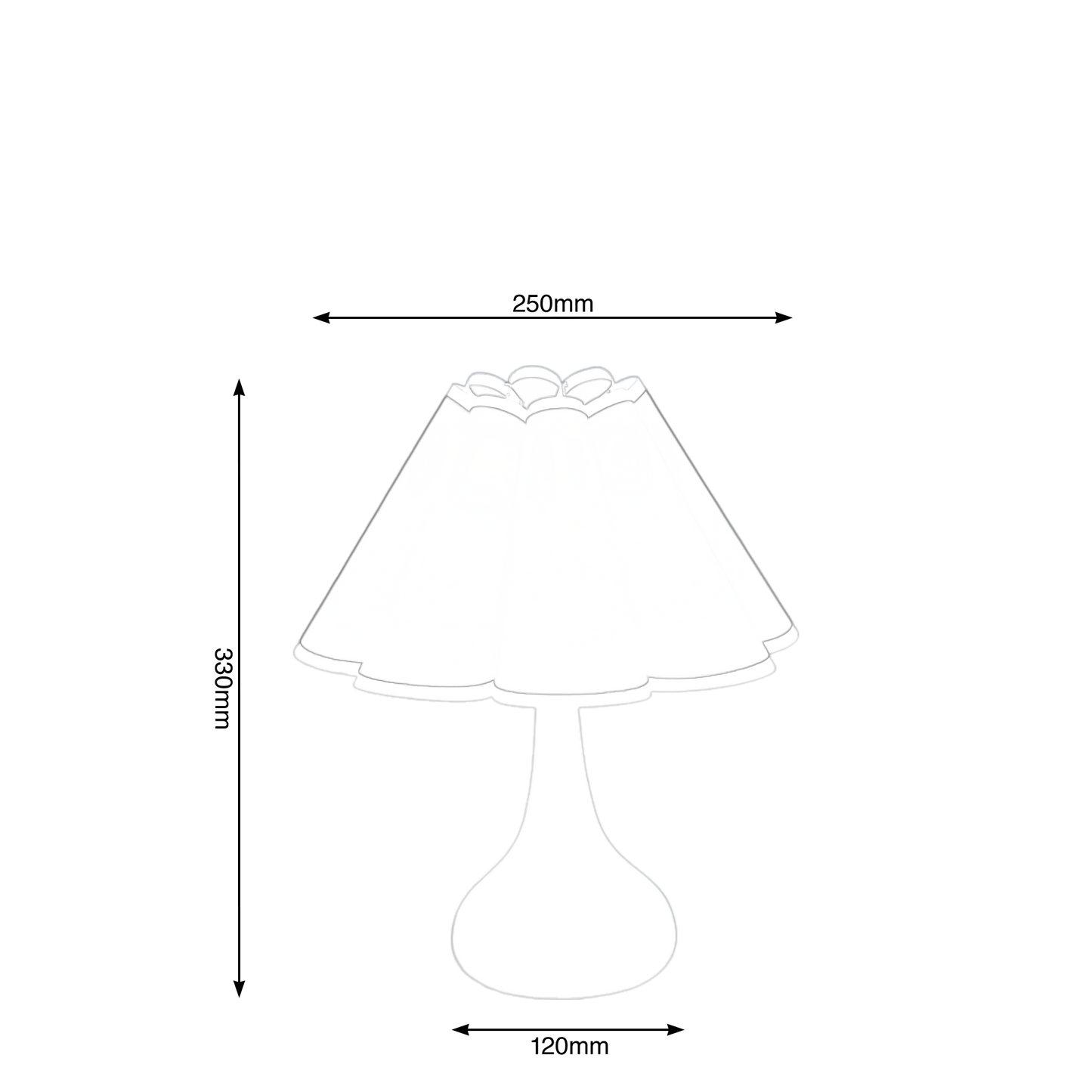 Cascade USB Table Lamp