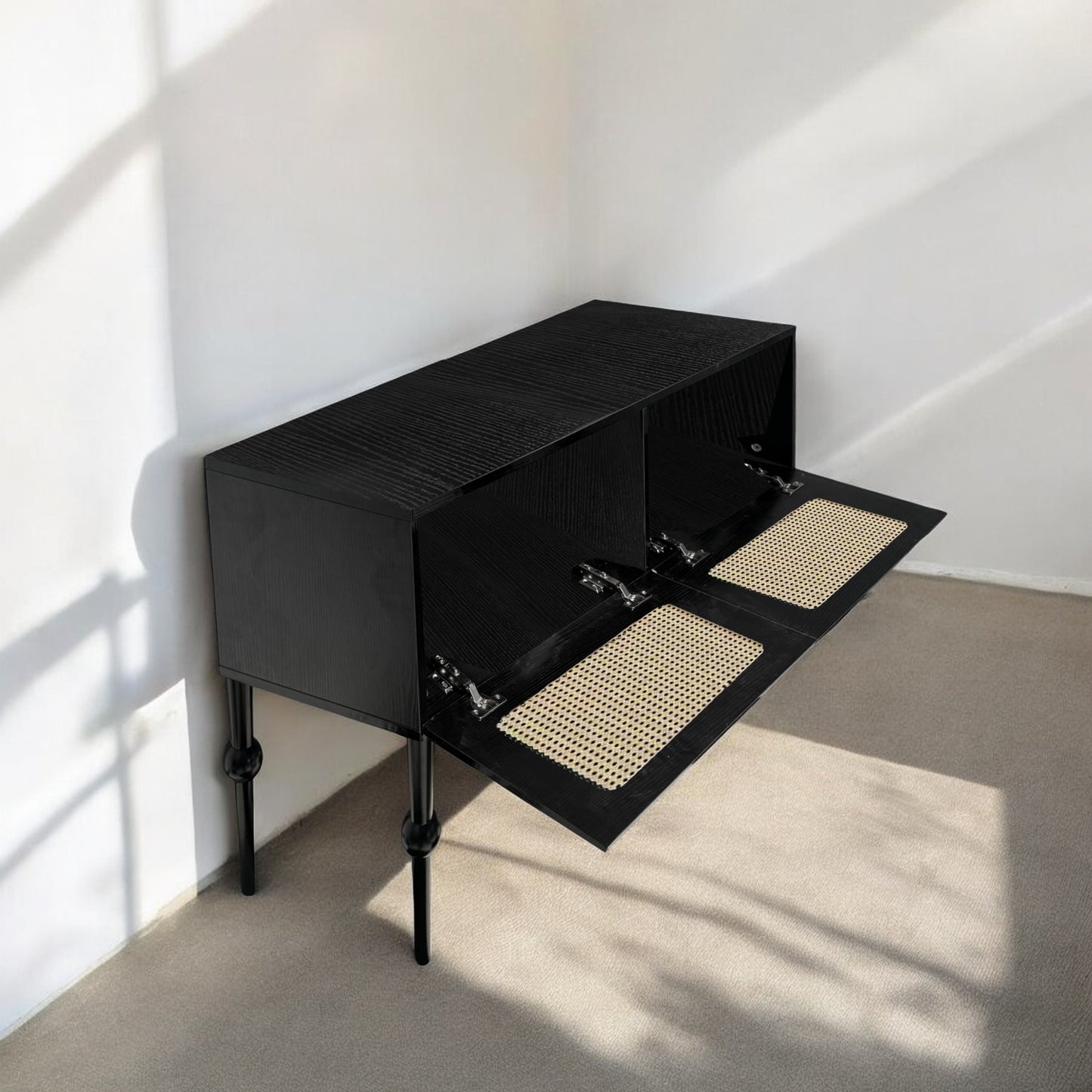 Black Cane Cabinet