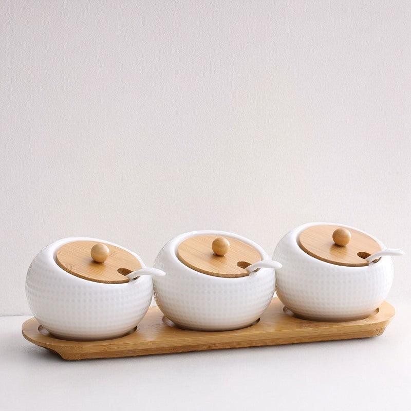 Cara Ceramic Seasoning Jar Set 3pcs