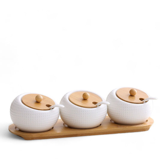 Cara Ceramic Seasoning Jar Set 3pcs