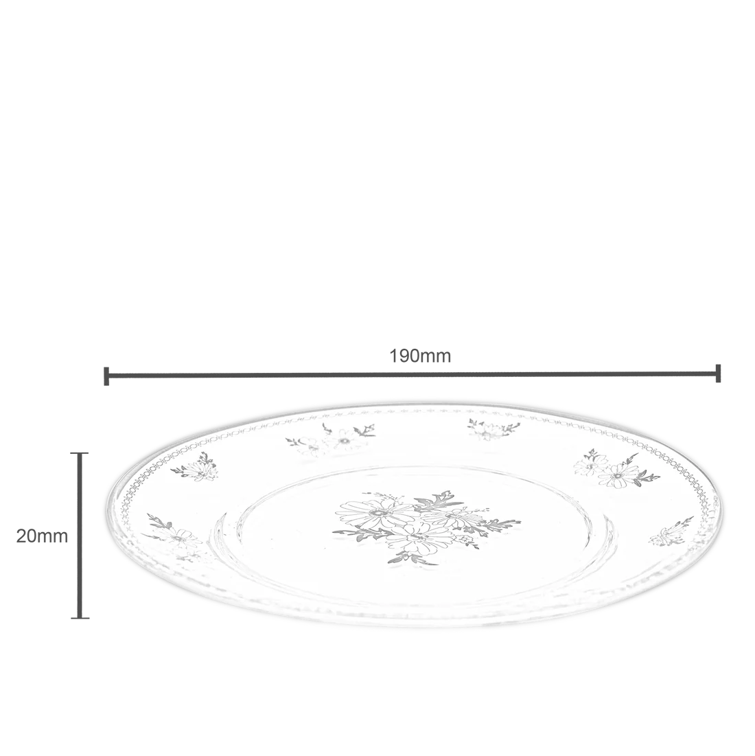 Bouquet Glass Flat Plate