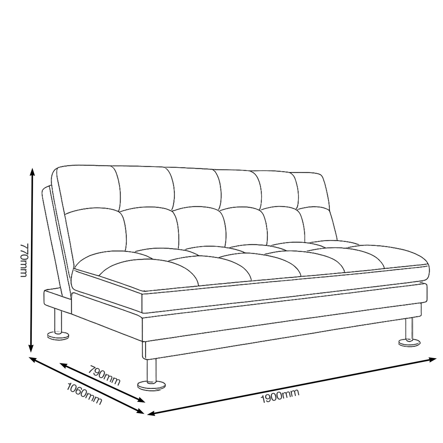 CloudNest Pillow-Top Sofa Bed