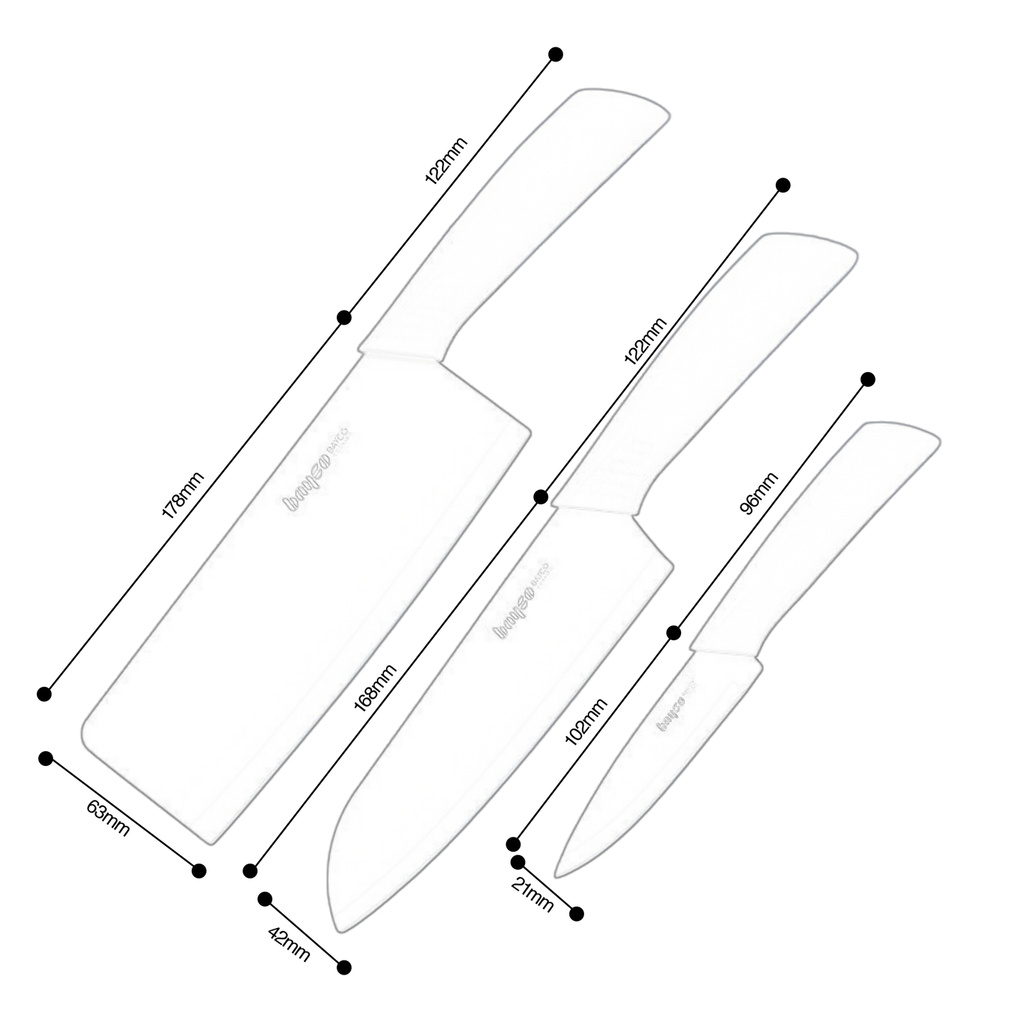 Dik 7 Pieces Knife Block Set